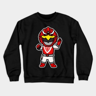 Red Falcon Choujuu Sentai Liveman Chibi Style Kawaii Crewneck Sweatshirt